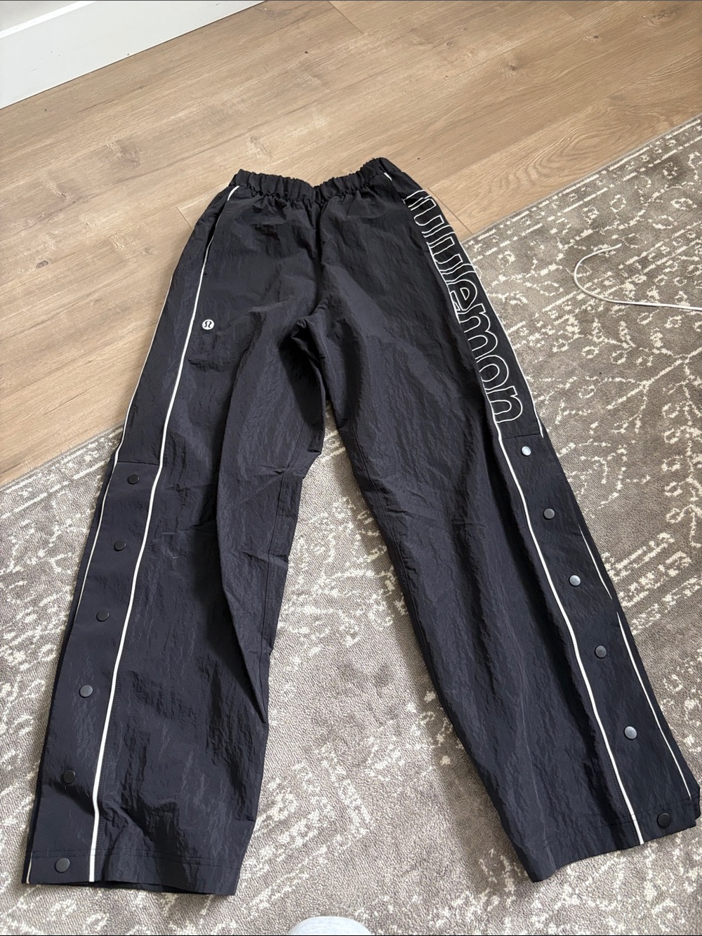 Lululemon crinkle nylon track pants